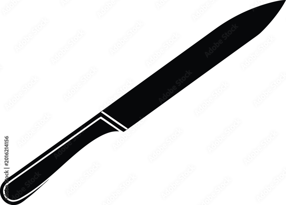 Fototapeta premium Kitchen chef knife cooking utensil