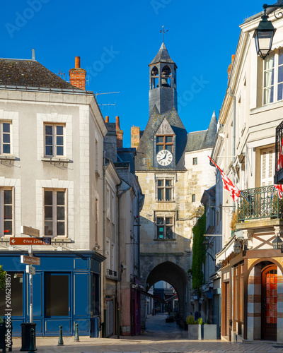 Bild auf Leinwand Beautiful medieval village Amboise, Loire Valley, France