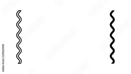 Photos Black wavy line icons
