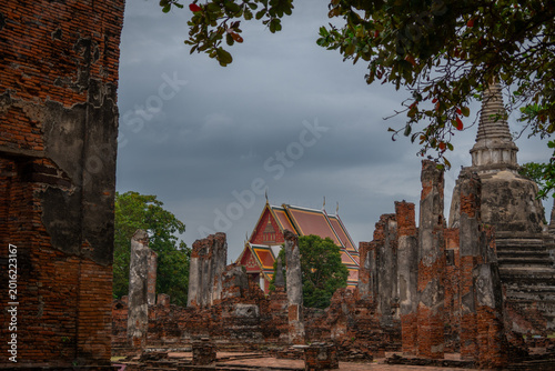 Photos View of Wat Phra Si Samphet, a temple in the city of Ayuthaya, Thailand