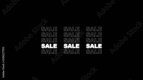Minimalist Kinetic Sale Typography Animation for Retail Promotion