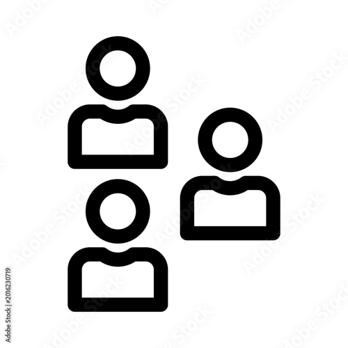 Schilderij op canvas People Vector line icons for your business needs, especially for website and mob