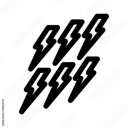 Thunderbolt Vector line icons for your business needs, especially for website and mobile app design