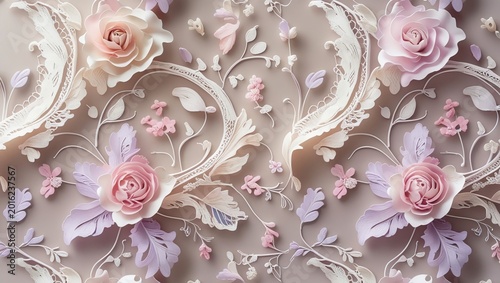 vintage background with roses