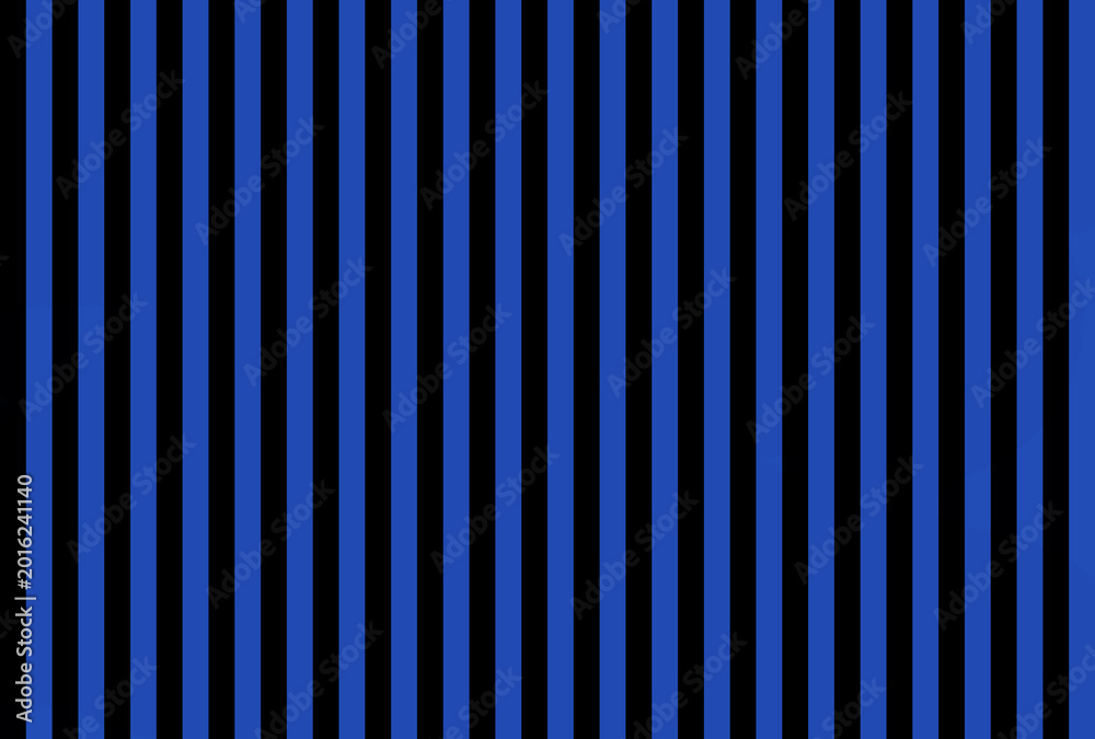 Obraz premium Shocking Sapphire Blue color and black color background with lines. traditional vertical striped background texture.