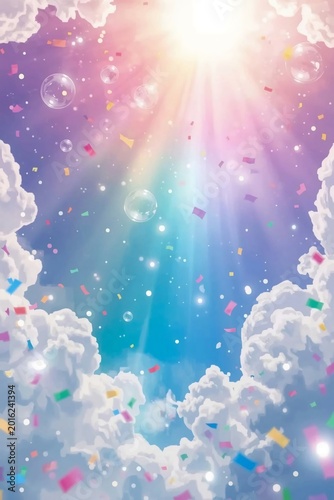 christmas background with snowflakes and stars
