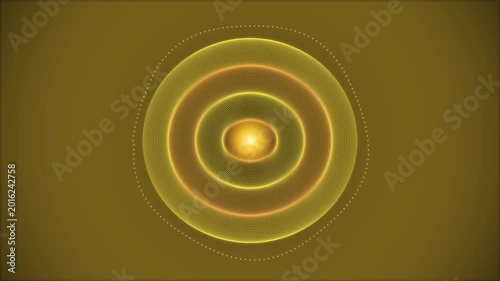 Golden Quantum Energy Vortex Spiral – 4K Seamless Loop