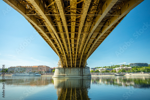 Photos Bridge over river, in Budapest. Margaret island.