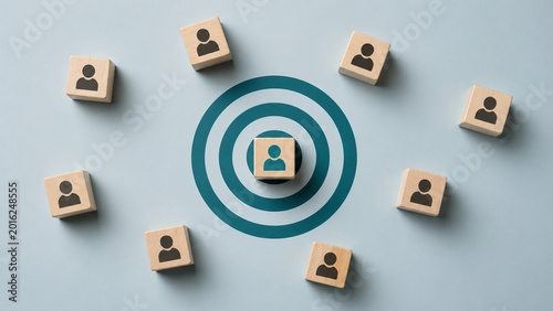 Target Audience Customer Selection Marketing Concept