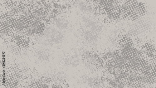 Tableau sur toile An aged-looking gray background with stained marks and halftone spots