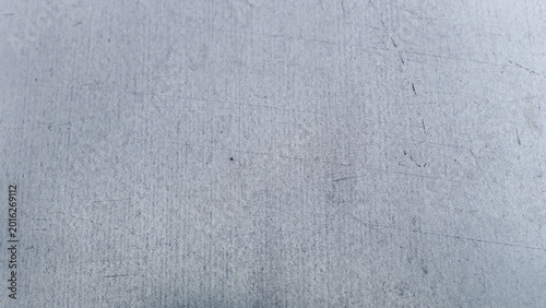 Close up of Scratched Brushed Metal Surface Texture in Gray