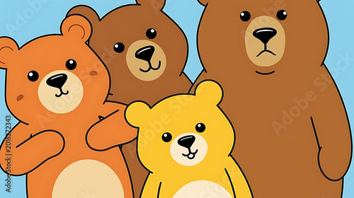 teddy bears vector  background 
