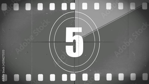 Animation Retro Countdown  10 To 0 Number 4k Video