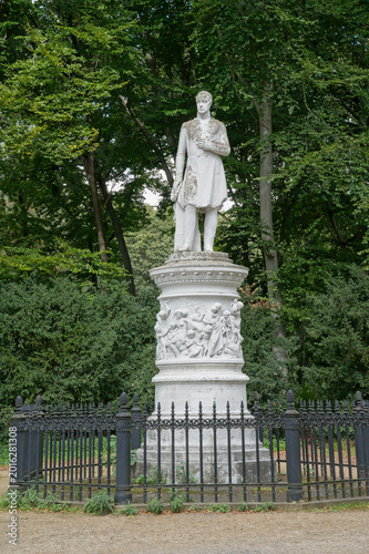 Fotografie Statue of Frederick William III, king of Prussia in Tiergarten park, Berlin, Ger