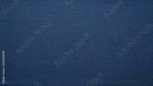 Flat dyed navy blue linen texture