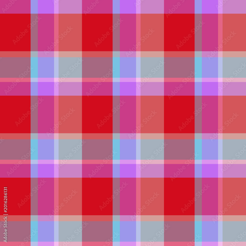 Fototapeta premium Vector Plaid Pattern Asymmetric Seamless 3x3