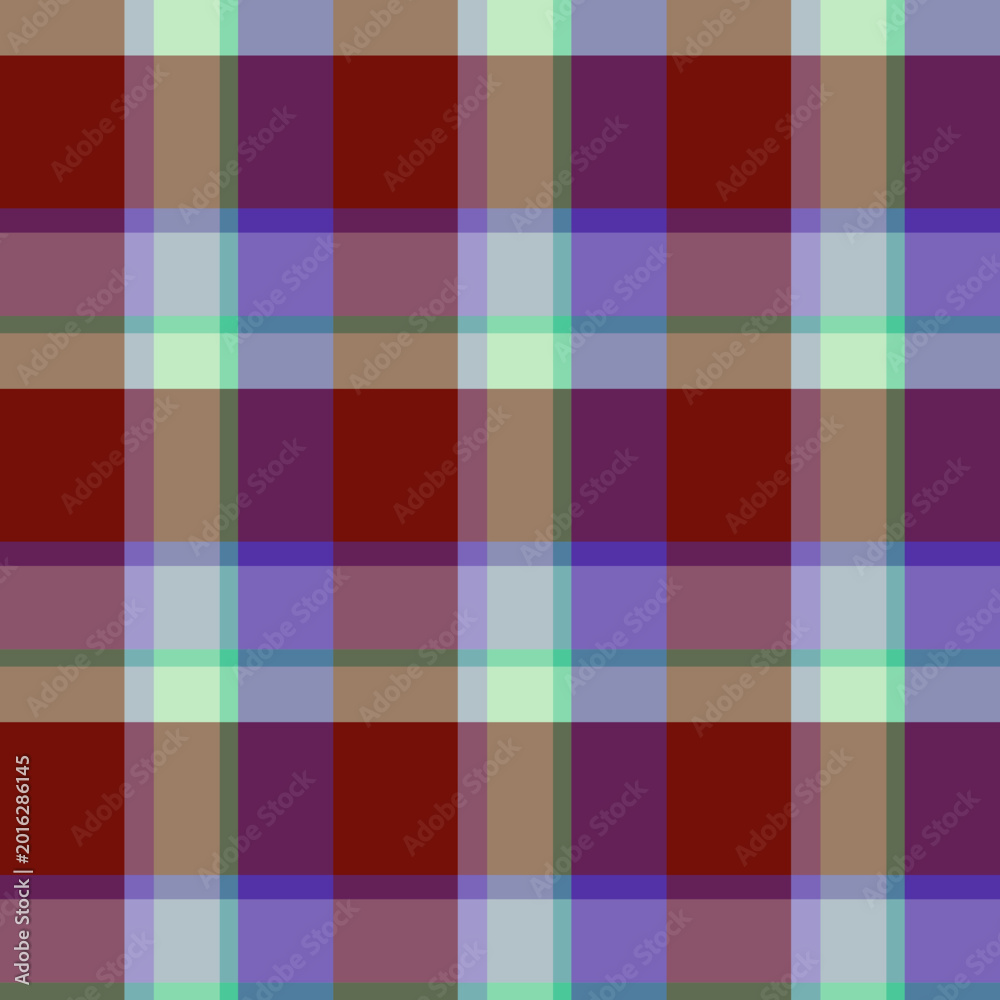 Fototapeta premium Vector Plaid Pattern Colorful Tartan Seamless