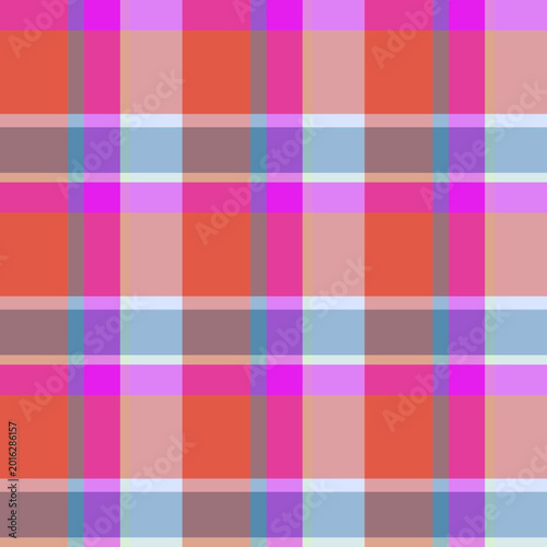 Vector Plaid Pattern Asymmetric Seamless 3x3
