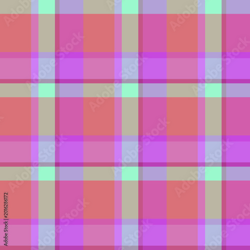 Vector Plaid Pattern Asymmetric Seamless 3x3