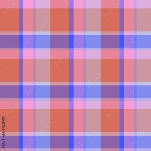 Vector Plaid Pattern Asymmetric Seamless 3x3