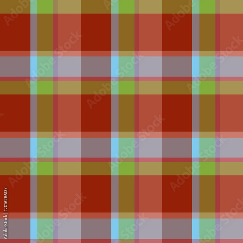 Vector Plaid Pattern Asymmetric Seamless 3x3