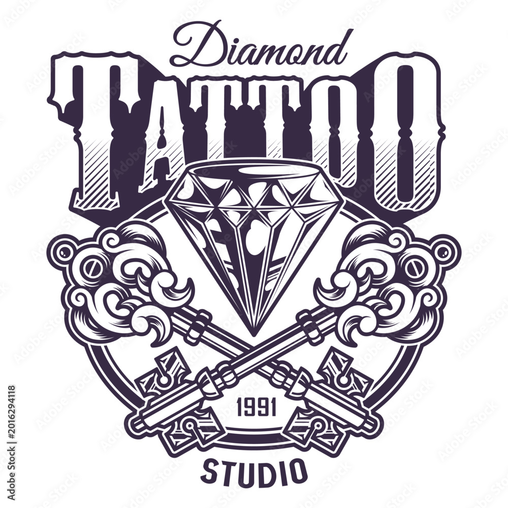 Obraz premium Diamond tattoo idea