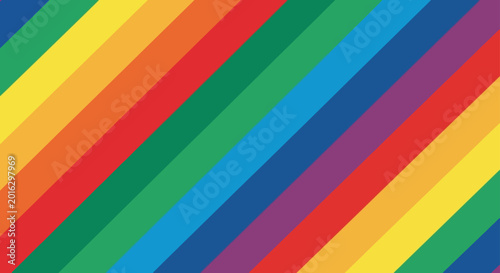 colorful seamless rainbow stripe background pattern with vibrant diagonal lines ideal for modern graphic design and expressive creative projects.