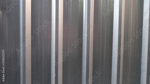 Corrugated iron wall