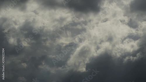 Clouds in a cloudy day.Time Lapse