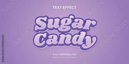 Foto Candy colors Gradient candy pastel color Text effect