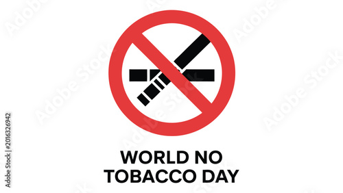 world no tobacco day illustration with no smoking prohibition symbol and cigarette warning icon promoting smoke free awareness healthy lifestyle and public health campaign Free Download world no tobacco day illustration with no smoking prohibition symbol and cigarette warning icon promoting smoke free awareness healthy lifestyle and public health campaign - GFXLoad