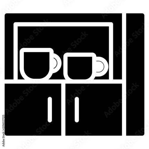 Pantry Cabinet glyph icon
