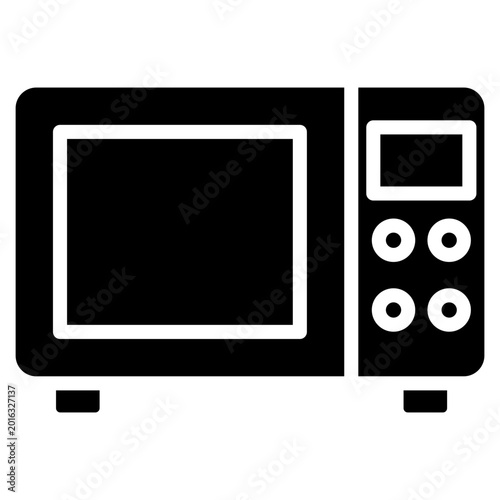 Microwave Oven glyph icon