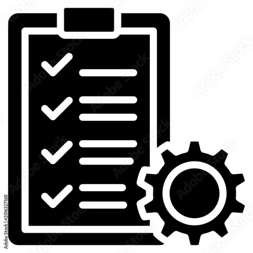 Project Planning glyph icon