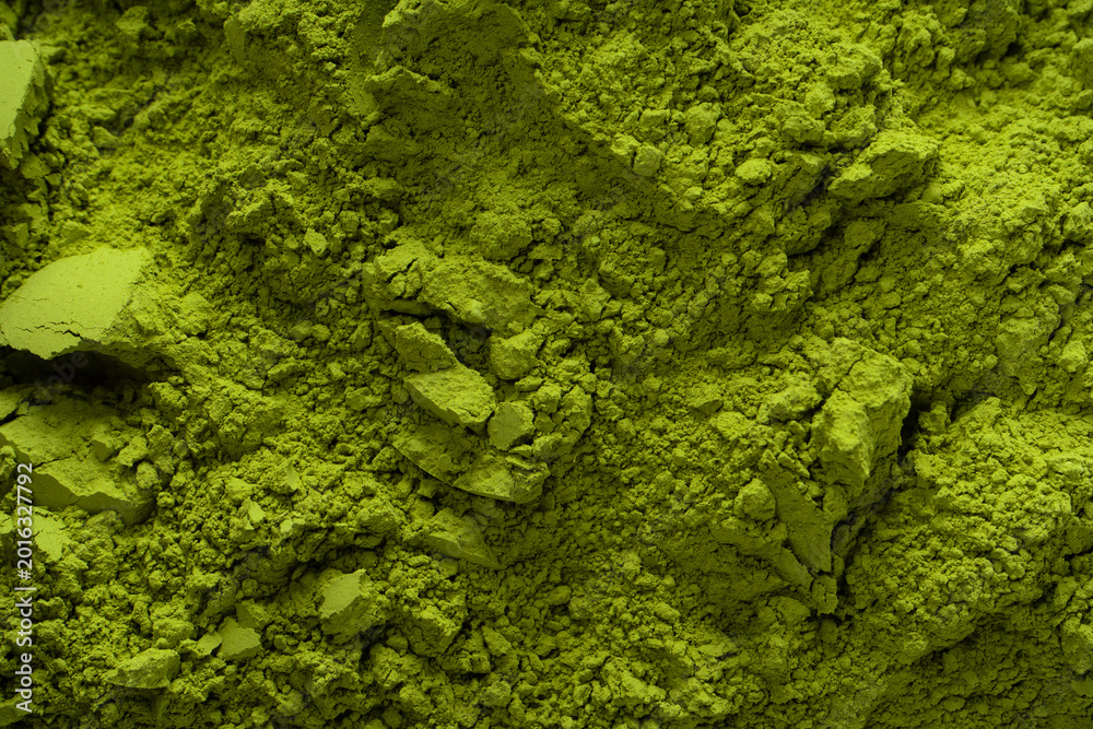 Fototapeta premium Matcha tea, matcha powder as a background.