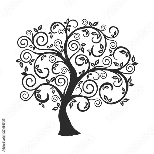vector tree with hearts