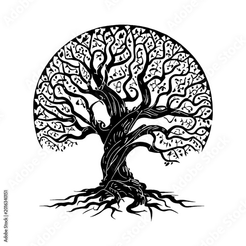 vector illustration of a tree