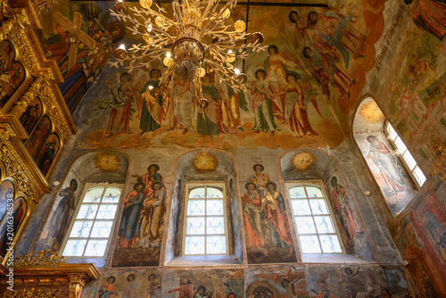 17th century interior painting of the Church of Dimitri Tsarevich On The Blood