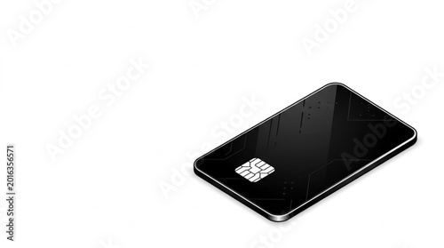 Tableau sur toile Banking Card Advertising Illustration