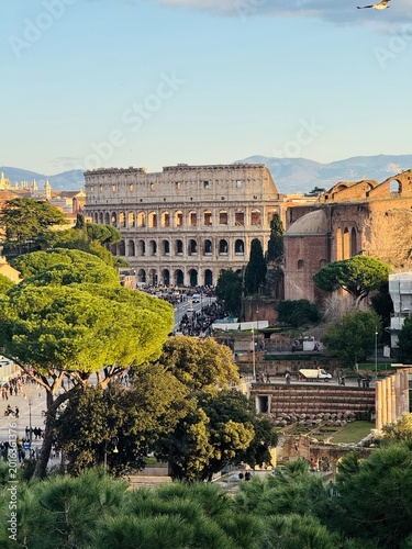 Photography The great Colosseum of Rome, Italy, is one of the wonders of the world