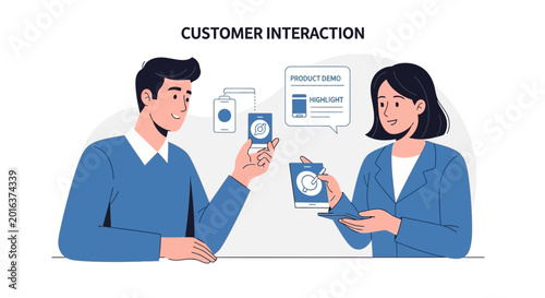 Customer Interaction: Business Meeting Mobile App Demo