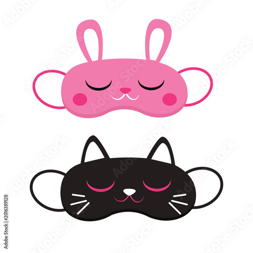 Foto Cute animal-themed sleep masks for relaxation and comfort