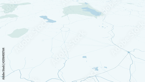 Bild auf Leinwand Modern minimalist vector map of Salar de Uyuni, Bolivia