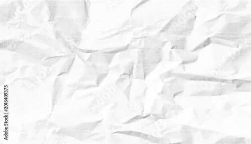 Schilderij op canvas Halftone crumpled paper texture with black a dotted, rough, and wrinkled surface