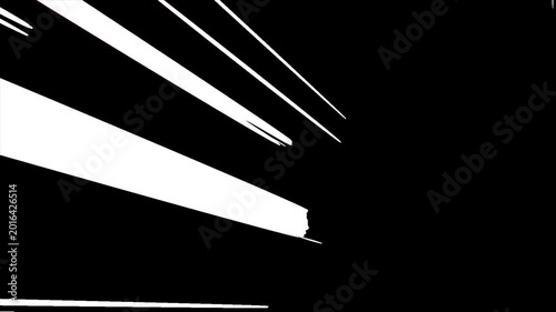 Abstract white diagonal light streaks black background technology