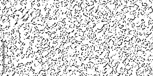 Abstract reaction diffusion seamless pattern on white background. Organic line art endless wallpaper. Turing generative design. For banners, posters, cover design template