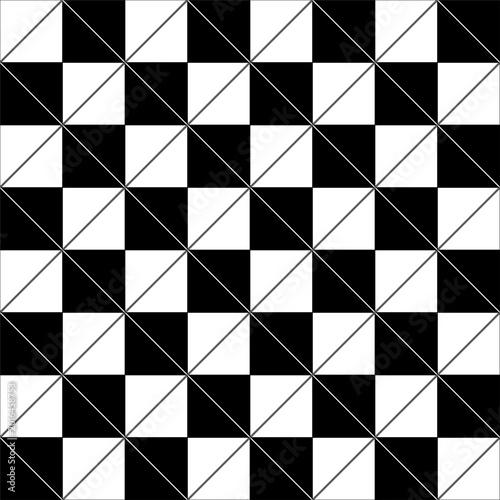 Seamless background. Square. Chess. Abstract. Vector.