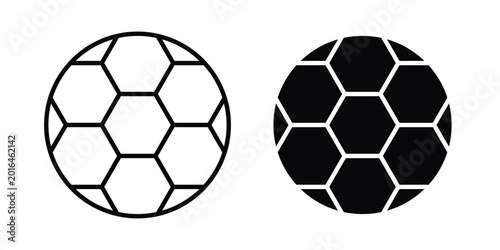 Bild auf Leinwand Football icon editable vector. Solid and line icons.