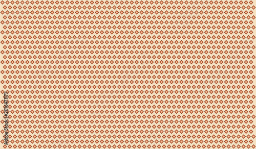 Seamless Moroccan Diamond Lattice Pattern in Terracotta