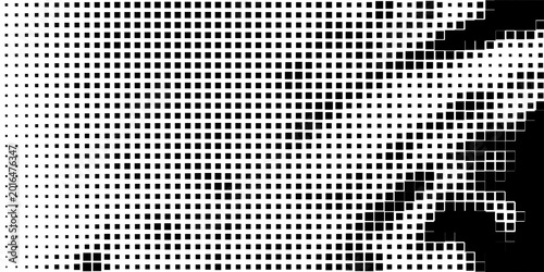 Konstfotografi Wide format and rectangular,rectangle horizontal,linear halftone vector pattern,texture